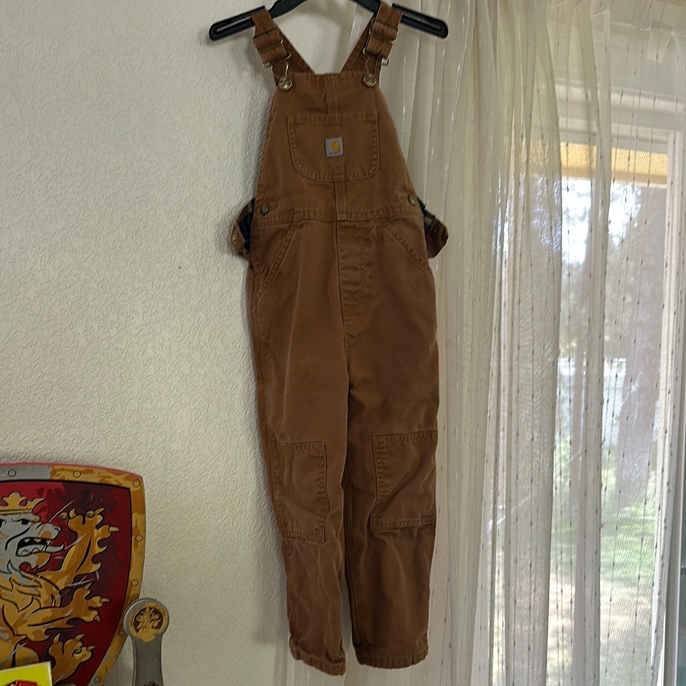 Carhartt Tan Bib Overalls
